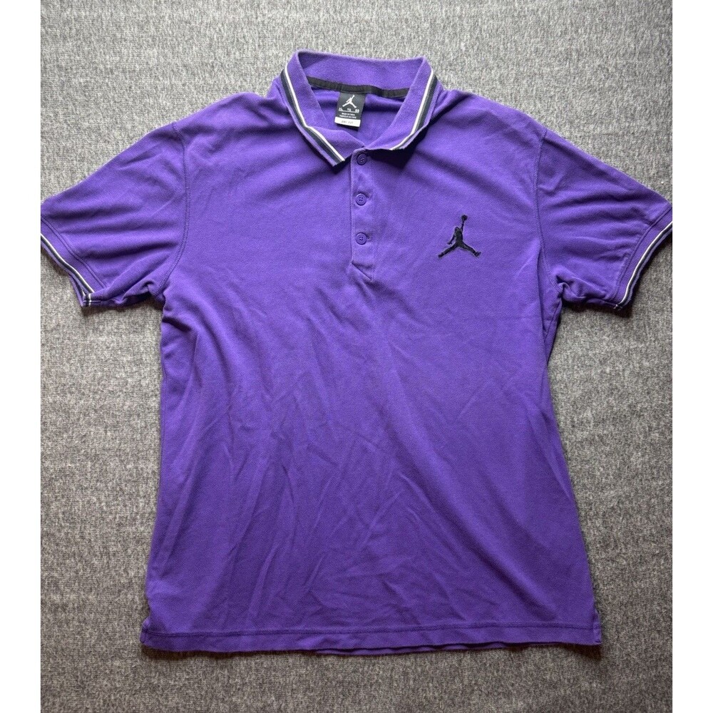 Nike Jordan Dri-FIT Purple XL Men's Short Sleeve Polo Shirt